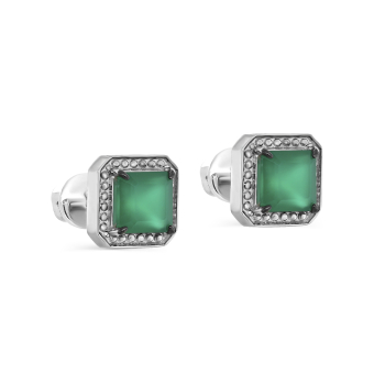 Серебряные серьги с агатами