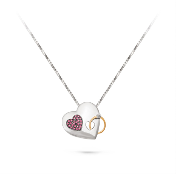 Серебряное колье с фианитами