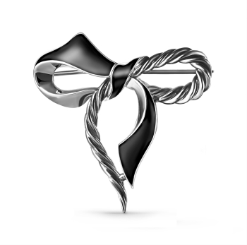 Серебряная брошь