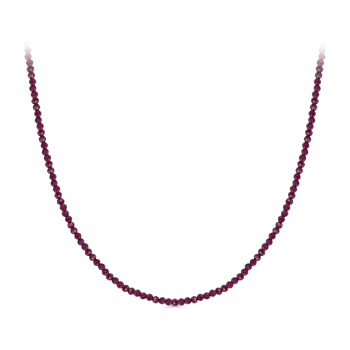 Серебряное колье со шпинелью