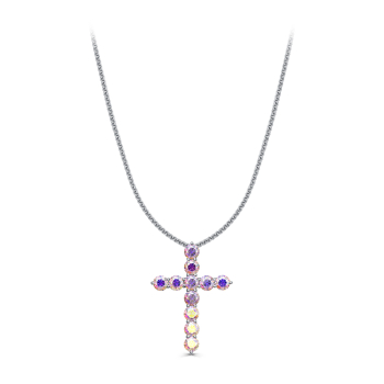 Серебряное колье с фианитами