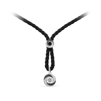 Серебряное колье с фианитами