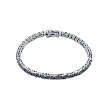 Серебряный браслет с фианитом