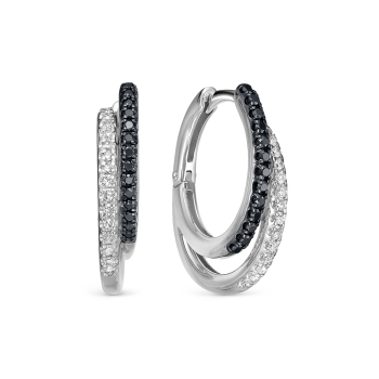 Золотые серьги с бриллиантами