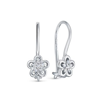 Золотые серьги с бриллиантами